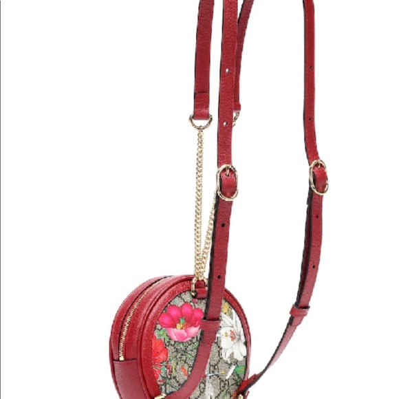 NWT Gucci Ophidia Mini Round Flora Chain-strap Backpack - Picture 3 of 8